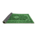 Sideview of Medallion Emerald Green Traditional Rug, tr1289emgrn