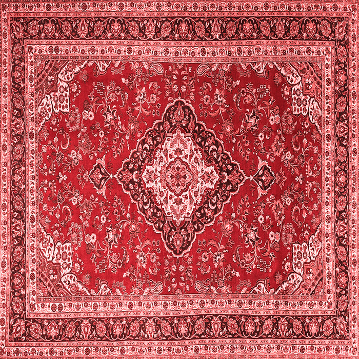 Medallion Red Traditional Rug, tr1289red