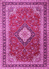 Medallion Pink Traditional Rug, tr1289pnk