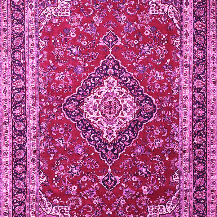 Medallion Pink Traditional Rug, tr1289pnk
