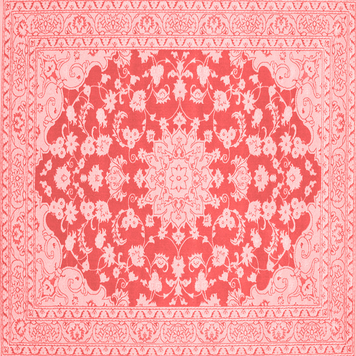 Medallion Red Traditional Rug, tr128red