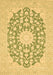 Medallion Brown Traditional Rug, tr128brn