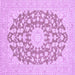 Square Medallion Purple Traditional Rug, tr128pur