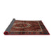 Sideview of Traditional Sienna Brown Medallion Rug, tr129