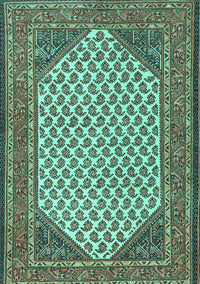 Persian Turquoise Traditional Rug, tr1290turq