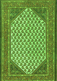 Persian Green Traditional Rug, tr1290grn