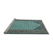 Sideview of Machine Washable Persian Light Blue Traditional Rug, wshtr1290lblu