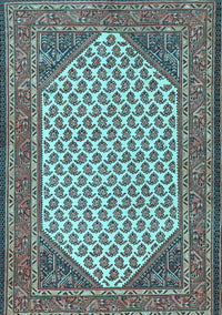 Persian Light Blue Traditional Rug, tr1290lblu