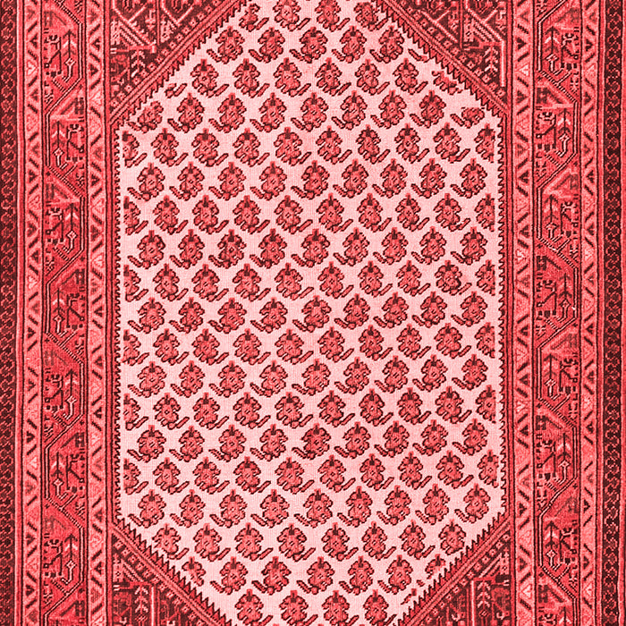 Machine Washable Persian Red Traditional Rug, wshtr1290red