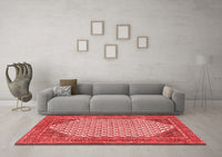 Machine Washable Persian Red Traditional Rug, wshtr1290red