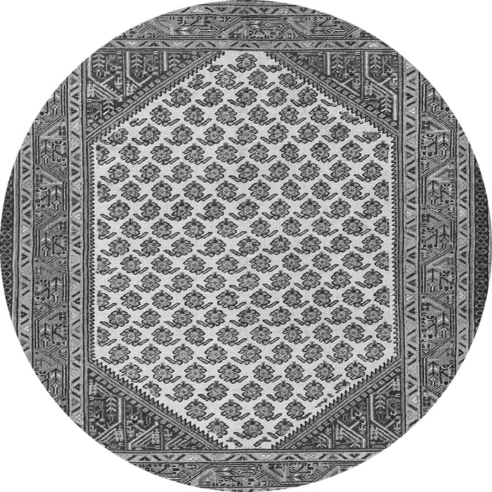 Machine Washable Persian Gray Traditional Rug, wshtr1290gry