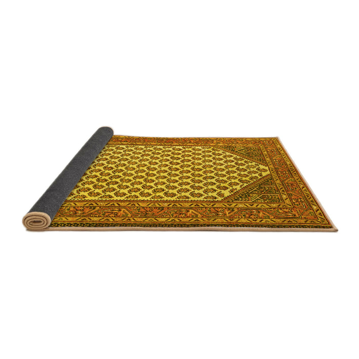 Sideview of Persian Yellow Traditional Rug, tr1290yw
