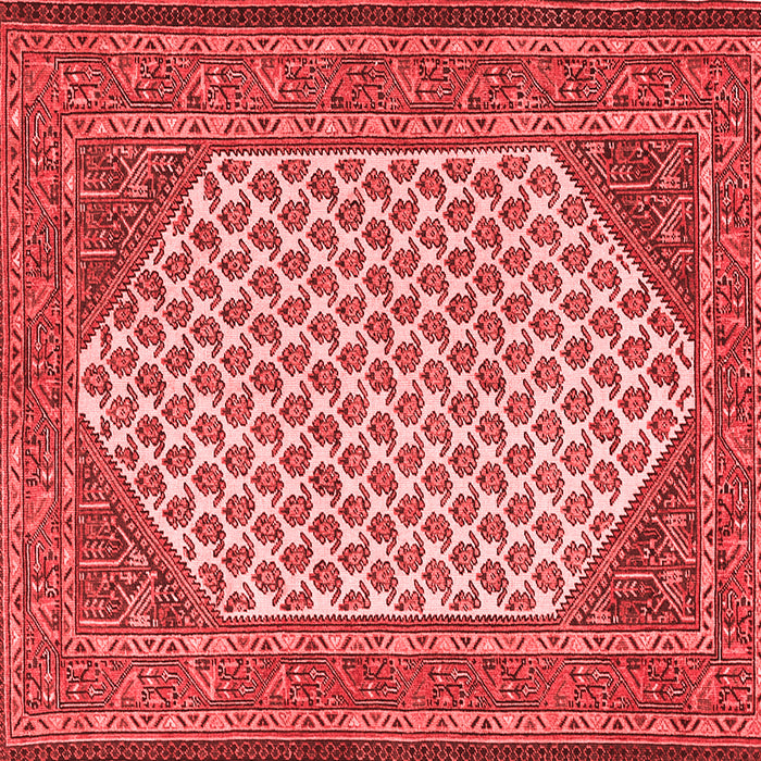 Machine Washable Persian Red Traditional Rug, wshtr1290red