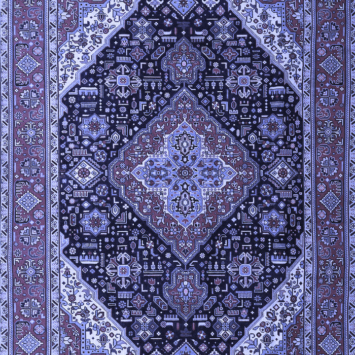 Medallion Blue Traditional Rug, tr1291blu
