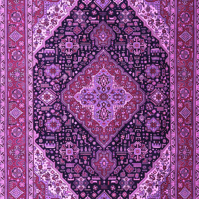 Medallion Purple Traditional Rug, tr1291pur
