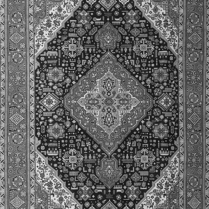 Medallion Gray Traditional Rug, tr1291gry