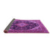 Sideview of Medallion Purple Traditional Rug, tr1291pur