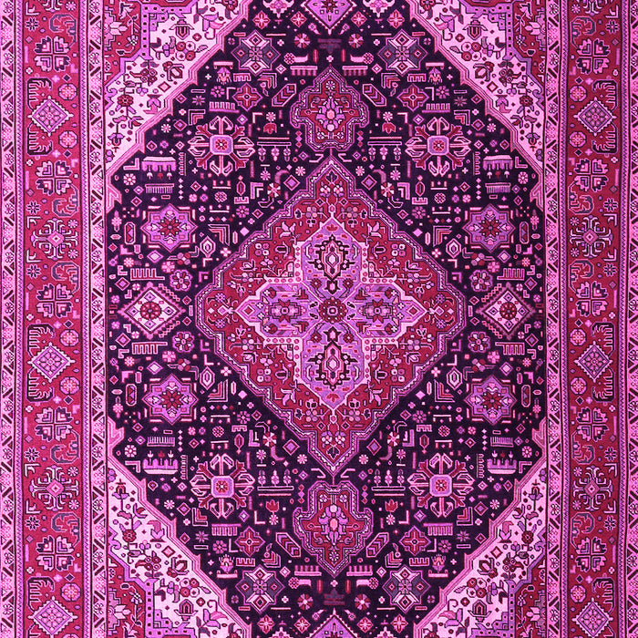 Medallion Pink Traditional Rug, tr1291pnk