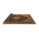 Sideview of Medallion Brown Traditional Rug, tr1291brn