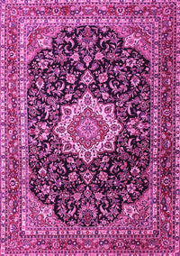 Medallion Pink Traditional Rug, tr1292pnk