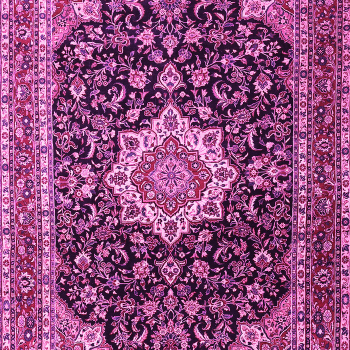 Medallion Pink Traditional Rug, tr1292pnk