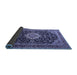 Sideview of Medallion Blue Traditional Rug, tr1292blu