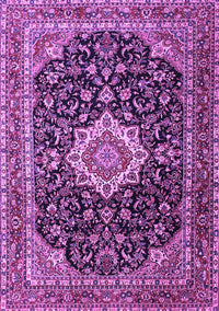 Medallion Purple Traditional Rug, tr1292pur