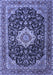 Medallion Blue Traditional Rug, tr1292blu