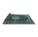 Sideview of Medallion Light Blue Traditional Rug, tr1292lblu