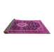 Sideview of Medallion Pink Traditional Rug, tr1292pnk