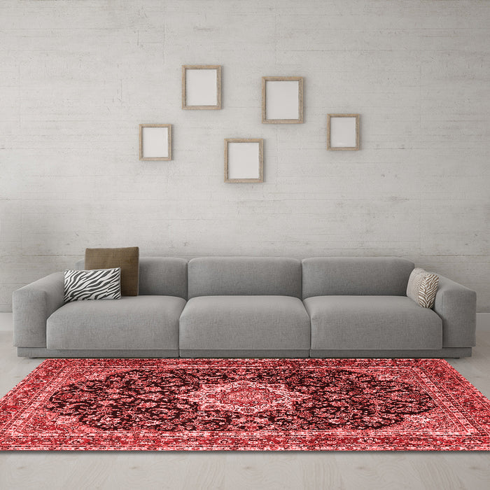 Traditional Red Washable Rugs