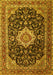 Medallion Yellow Traditional Rug, tr1292yw