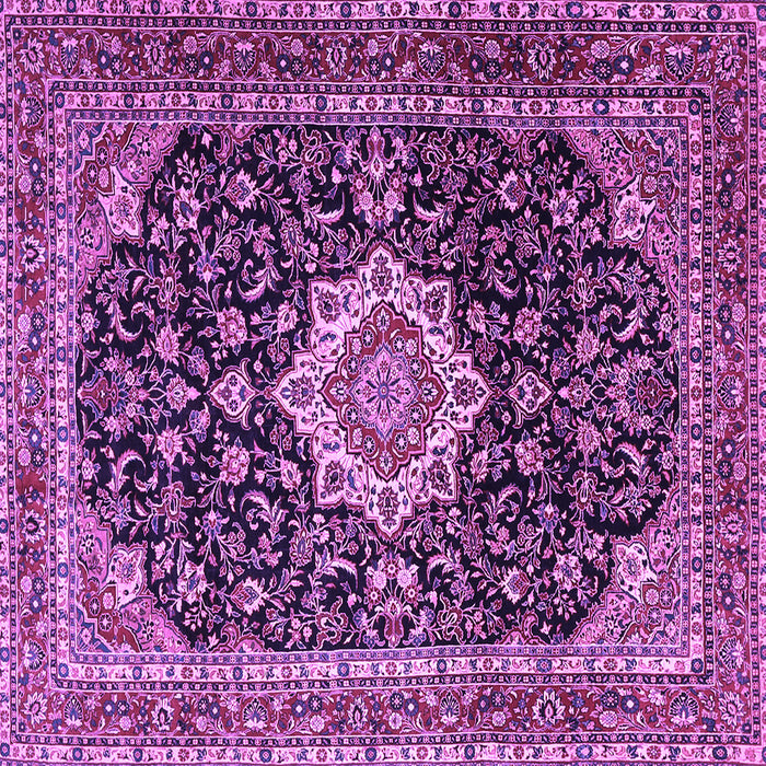 Square Medallion Purple Traditional Rug, tr1292pur