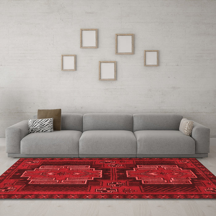 Traditional Red Washable Rugs