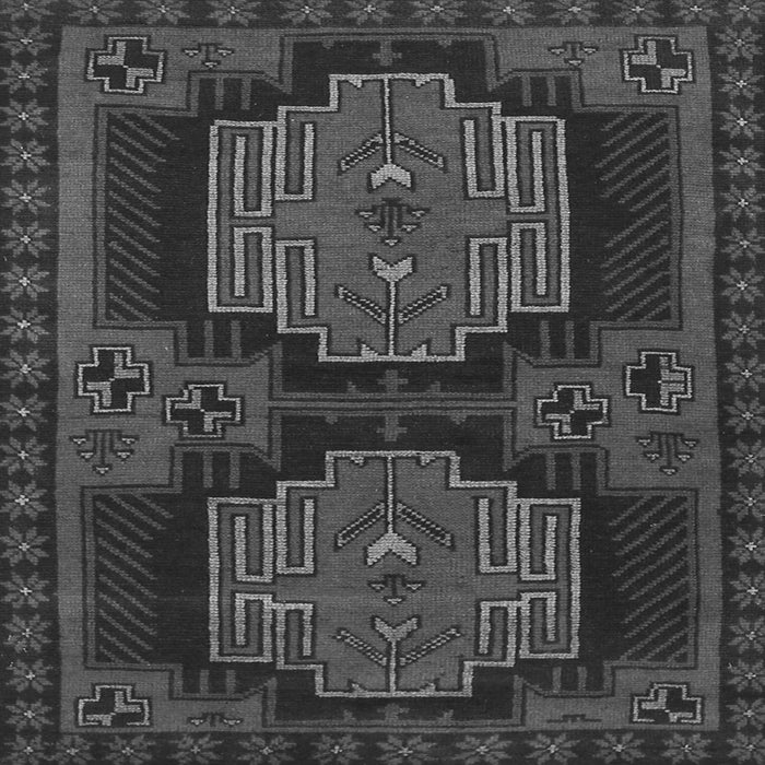 Serging Thickness of Persian Gray Traditional Rug, tr1293gry