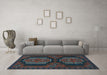 Machine Washable Persian Light Blue Traditional Rug in a Living Room, wshtr1293lblu