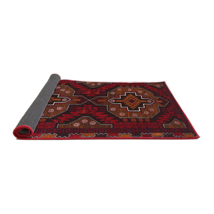 Sideview of Traditional Cranberry Red Persian Rug, tr1294