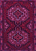 Machine Washable Persian Pink Traditional Rug, wshtr1294pnk