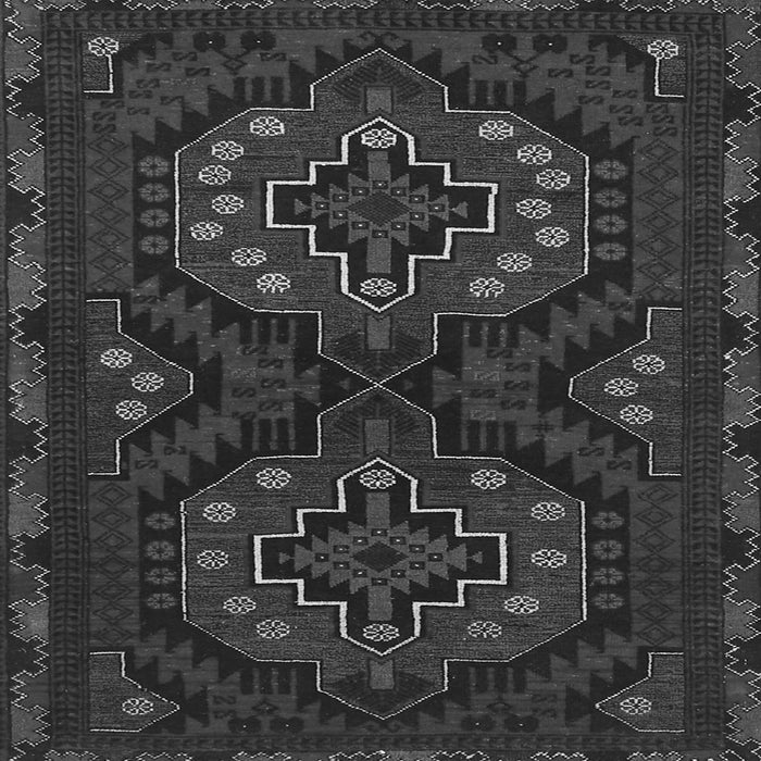 Serging Thickness of Persian Gray Traditional Rug, tr1294gry