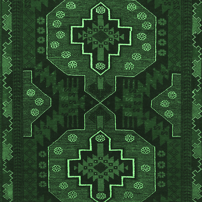 Machine Washable Persian Emerald Green Traditional Area Rugs, wshtr1294emgrn