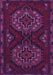 Machine Washable Persian Purple Traditional Area Rugs, wshtr1294pur