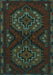 Machine Washable Persian Turquoise Traditional Area Rugs, wshtr1294turq