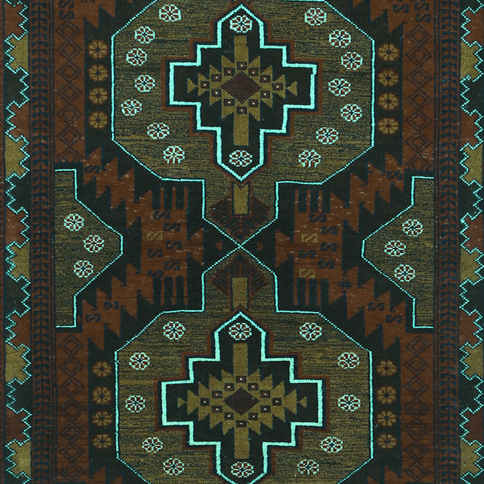 Machine Washable Persian Turquoise Traditional Area Rugs, wshtr1294turq