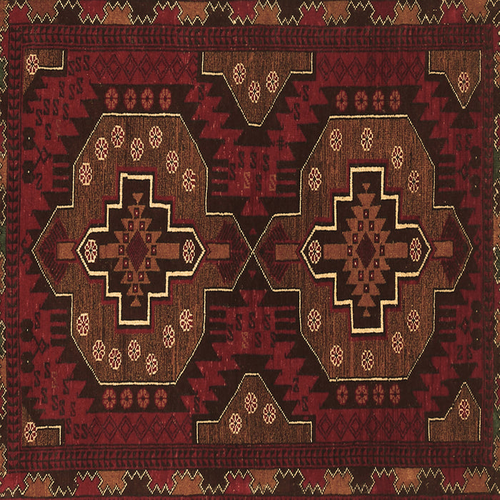 Square Persian Brown Traditional Rug, tr1294brn