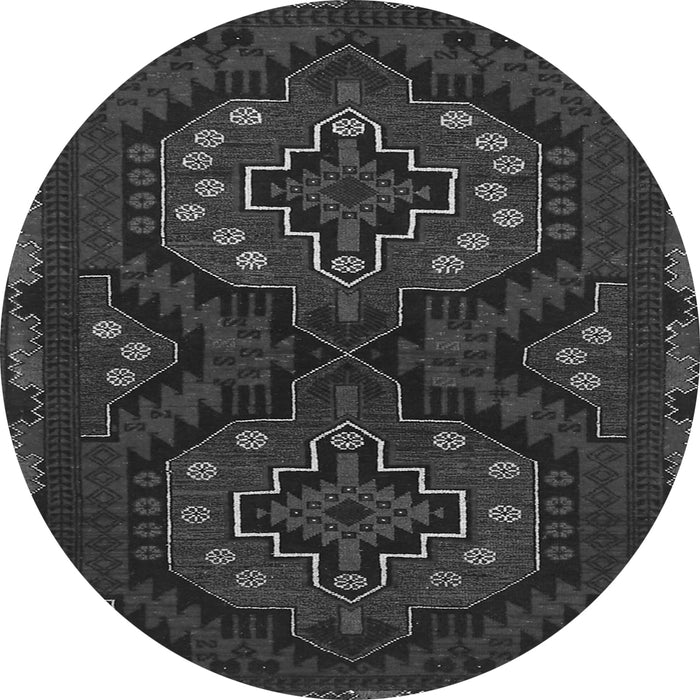 Square Persian Gray Traditional Rug, tr1294gry