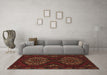 Machine Washable Persian Brown Traditional Rug in a Living Room,, wshtr1294brn