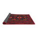 Sideview of Traditional Dark Brown Persian Rug, tr1295