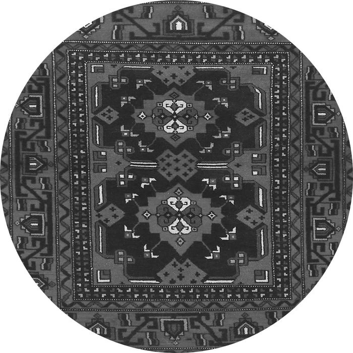 Square Persian Gray Traditional Rug, tr1295gry