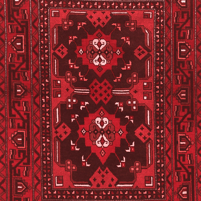 Machine Washable Persian Red Traditional Rug, wshtr1295red