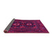 Sideview of Persian Pink Traditional Rug, tr1295pnk